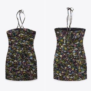 NWT Zara floral print dress